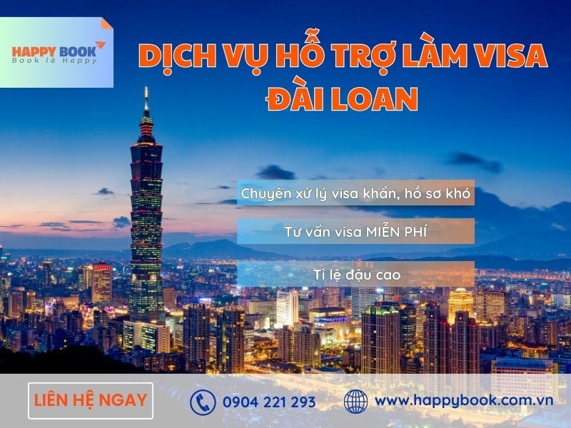 Cách xin visa du lịch Đài Loan tự túc đơn giản nhất