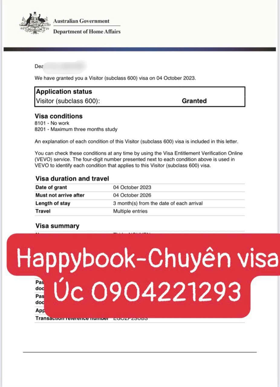 Dịch vụ làm visa trọn gói giá rẻ Úc tại Happy Book