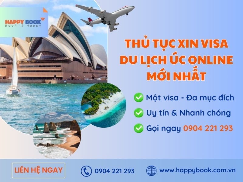 Các bước xin visa du lịch Úc online tự túc