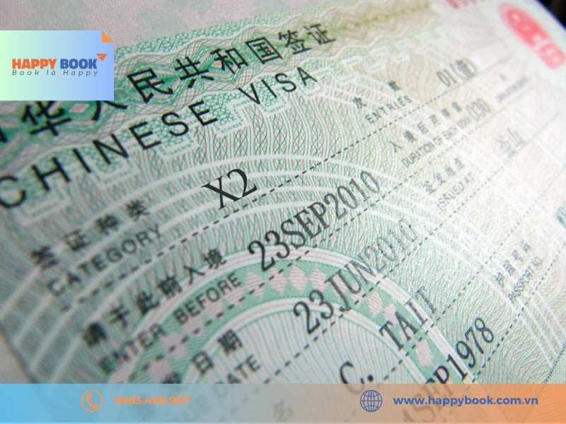 Hồ sơ của hai loại visa X2 và X1