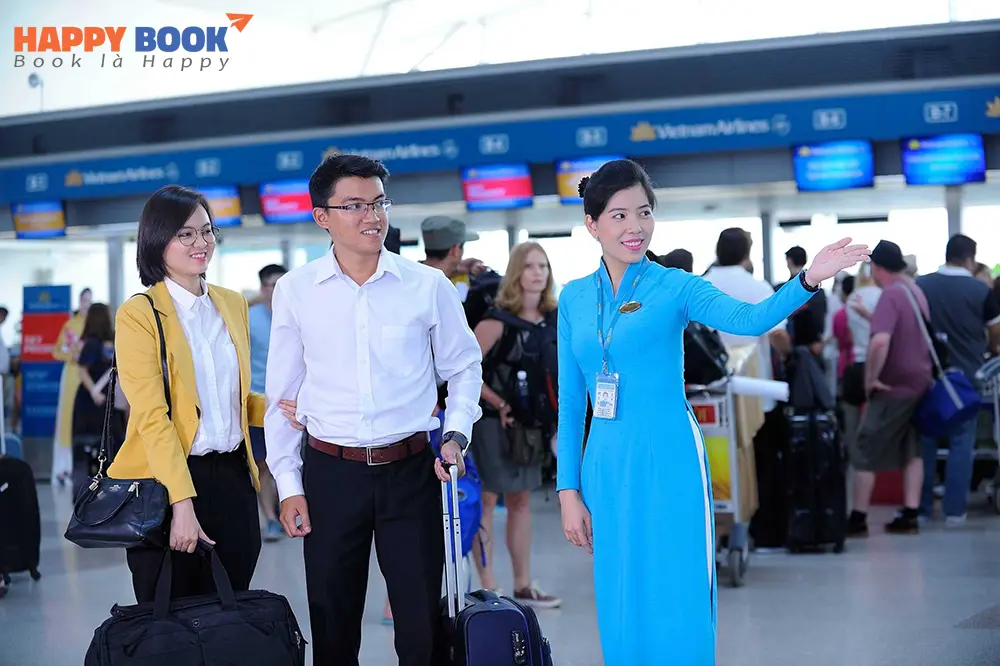 Cần làm thủ tục check-in sớm hãng Vietnam Airlines hãy liên hệ HappyBook Travel