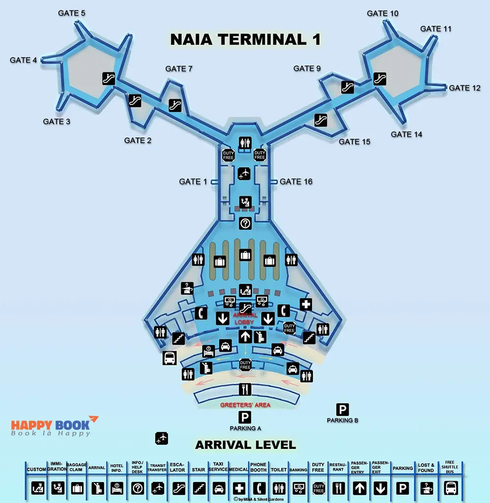 Nhà ga T1 tại sân bay quốc tế Manila