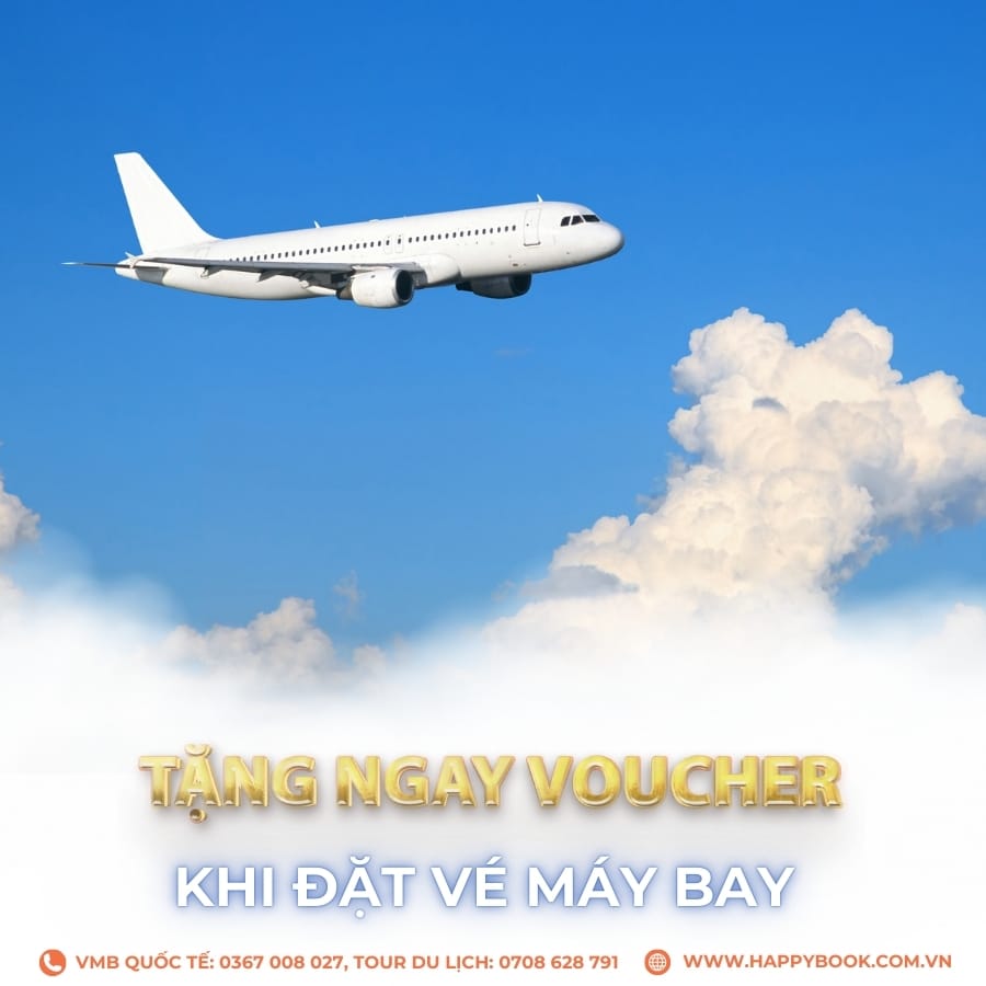 Cơ hội tiết kiệm vé bay lên đến 500k chỉ có tại HappyBook Travel