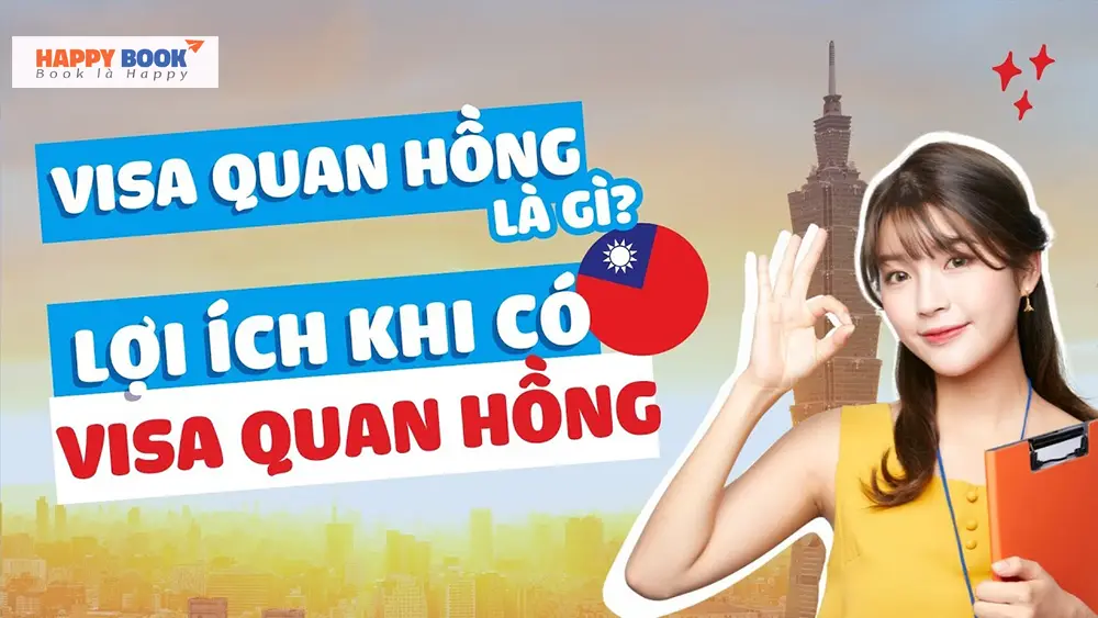 Liên hệ đặt tour Đài Loan tại HappyBook Travel để được tư vấn chi tiết về visa Quan Hồng