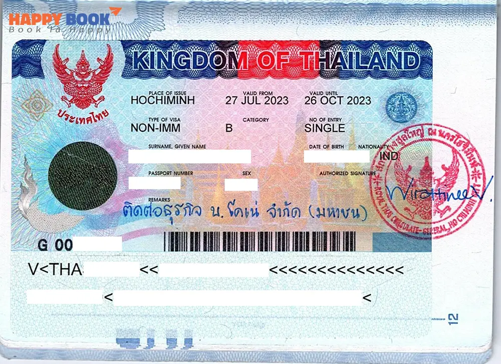 Các loại visa Thái Lan phổ biến.