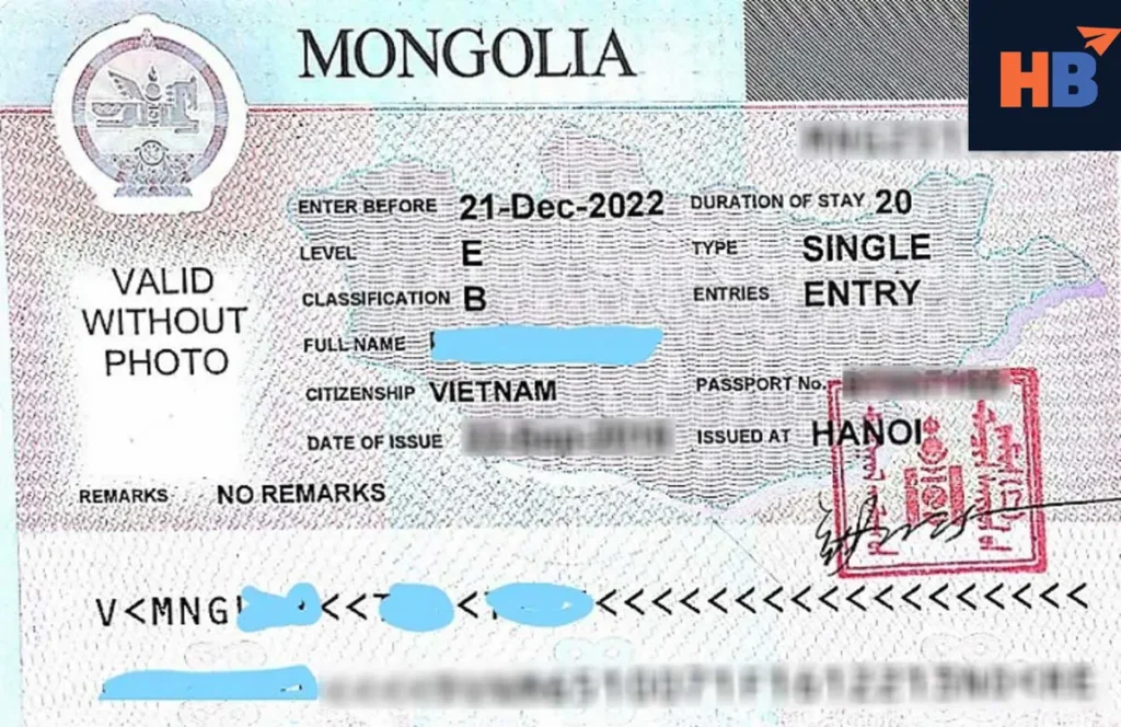 Thủ tục xin visa Mông Cổ