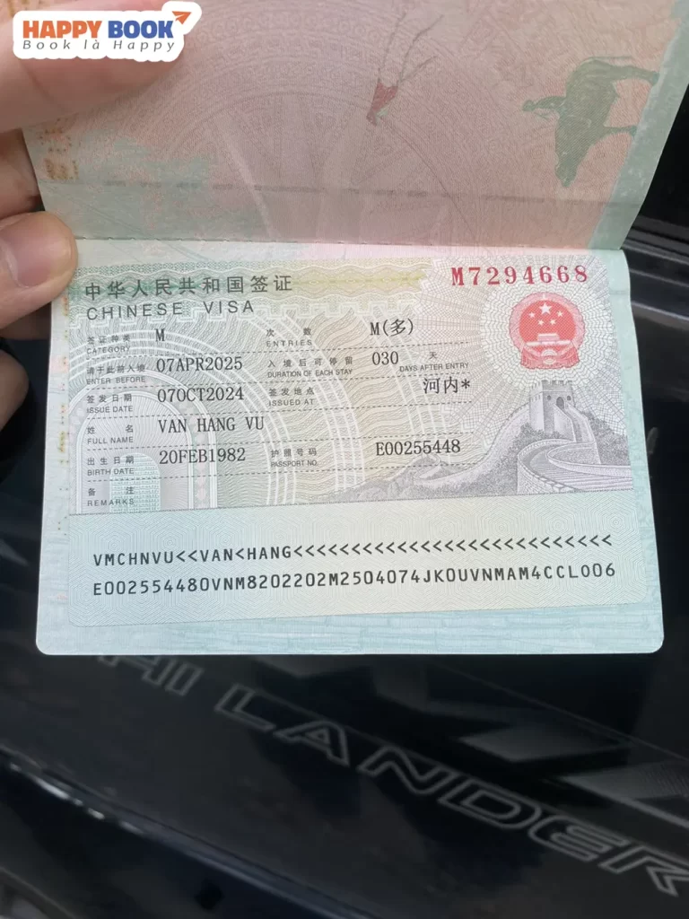 Thông tin sơ lược về visa công tác Trung Quốc