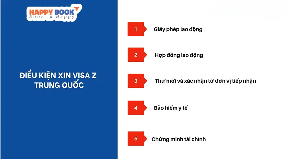 Một số yêu cầu bắt buộc khi xin visa Z Trung Quốc