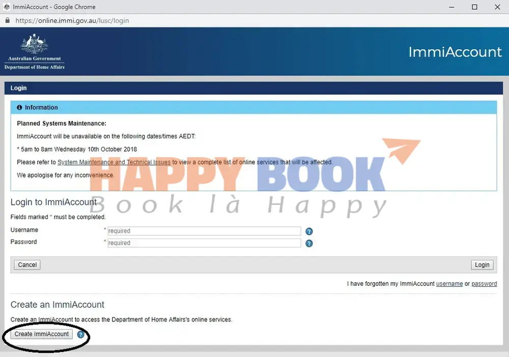Điền form xin visa du lịch Úc online